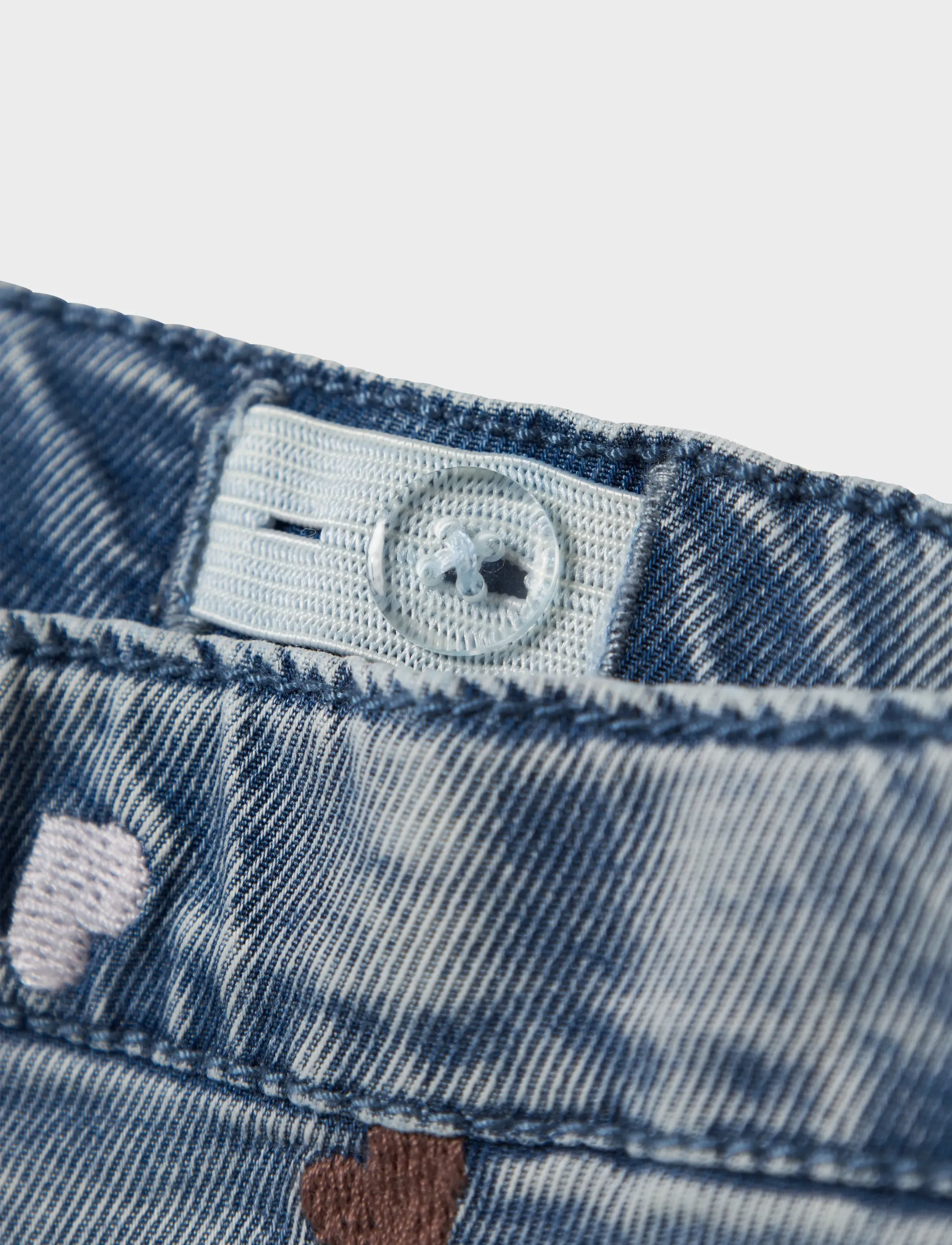 name it - NBFROSE MOM R EMB JEANS 5321-YB H - regular jeans - light blue denim - 3