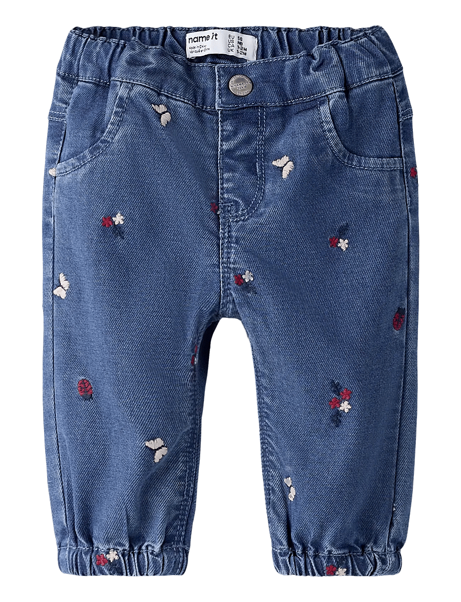name it - NBFROSE MOM R EMB JEANS 5321-YB H - regular jeans - medium blue denim - 0
