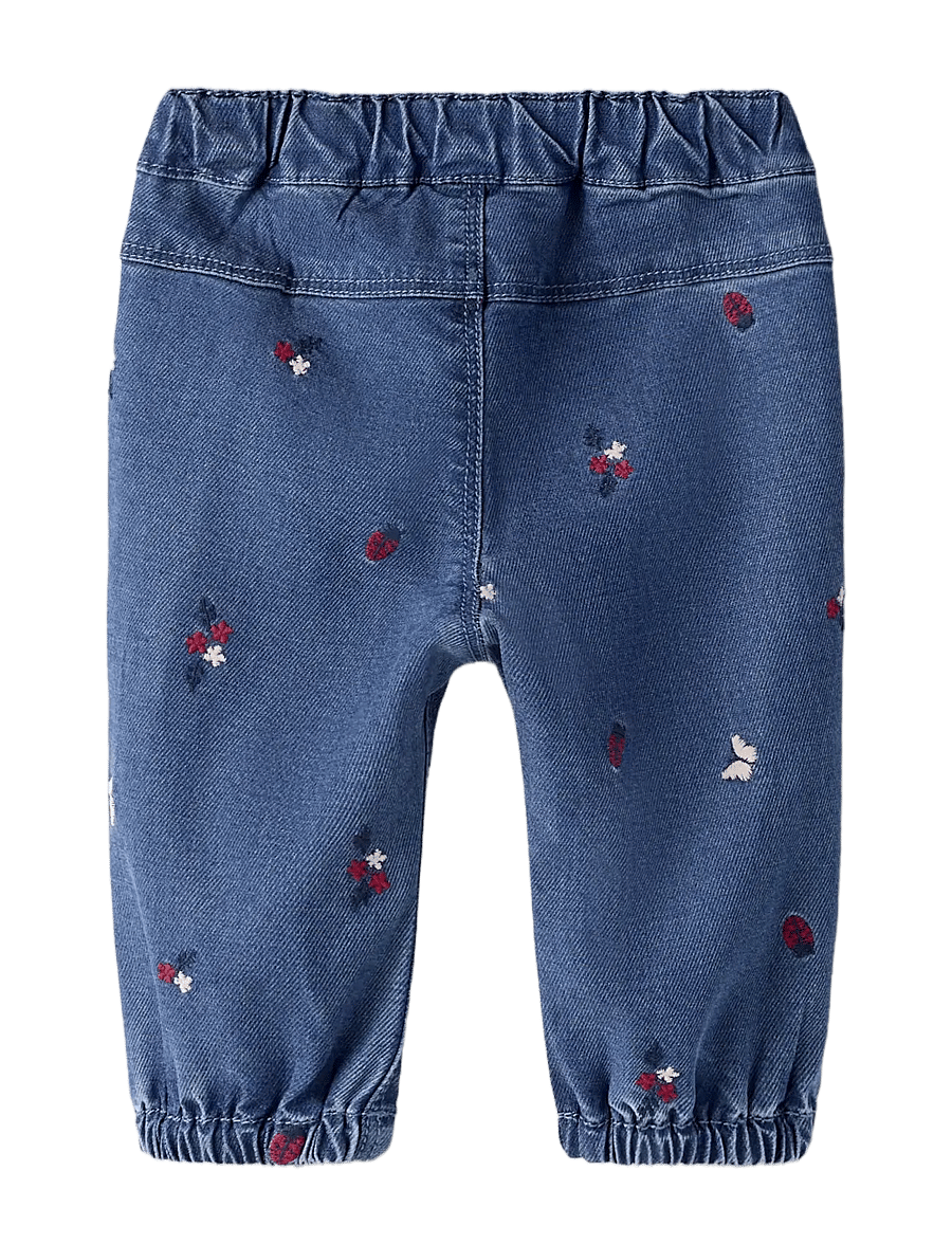 name it - NBFROSE MOM R EMB JEANS 5321-YB H - regular jeans - medium blue denim - 1