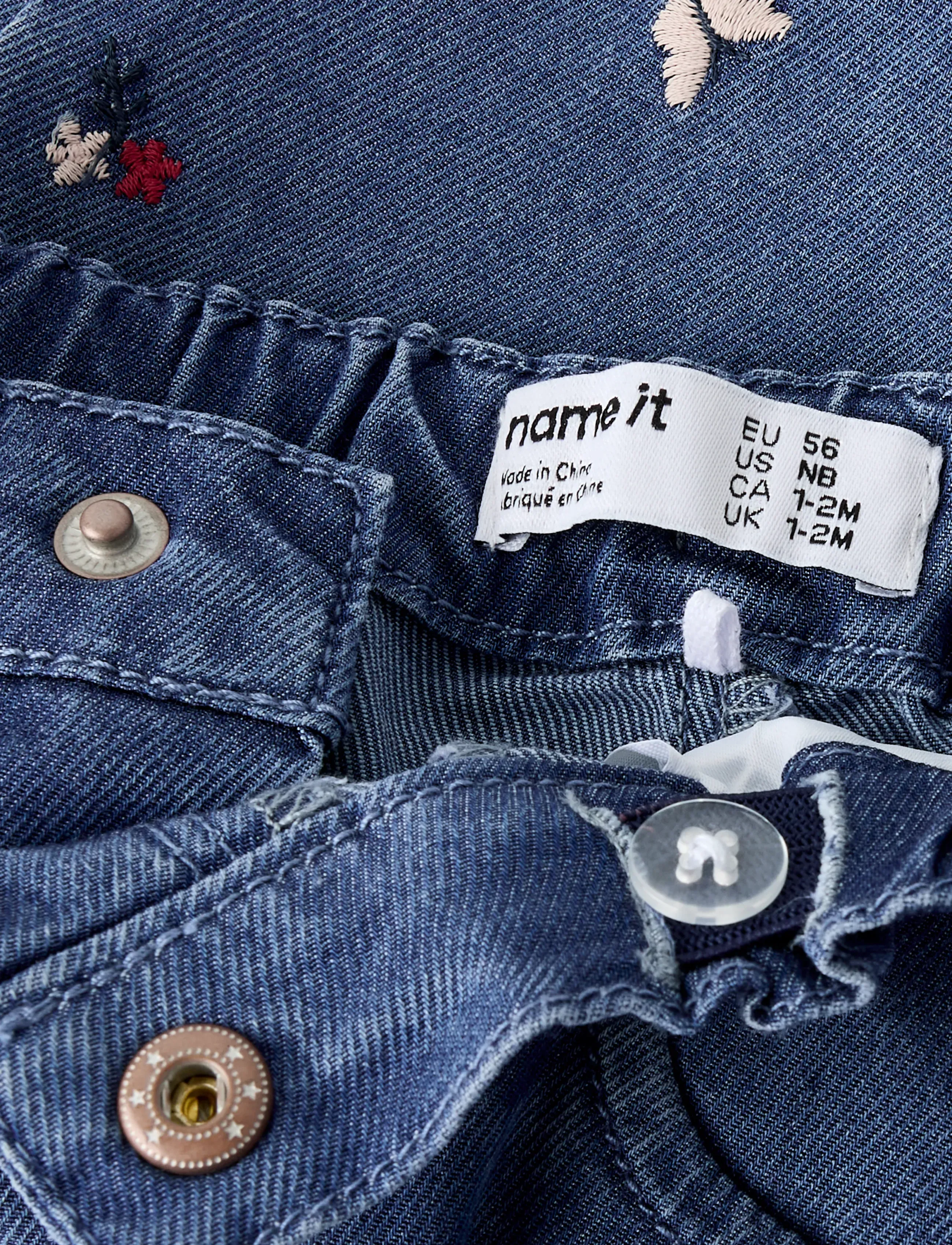 name it - NBFROSE MOM R EMB JEANS 5321-YB H - regular jeans - medium blue denim - 3