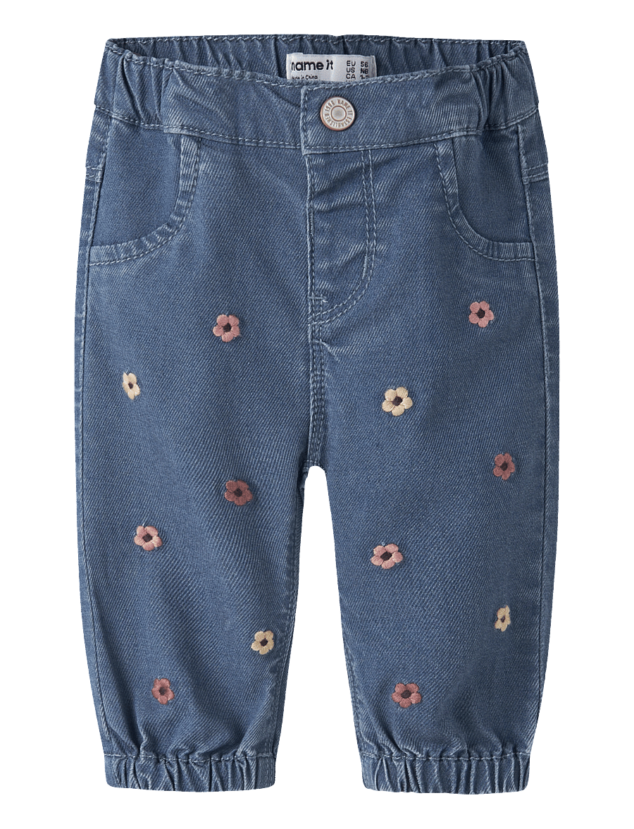 name it - NBFROSE MOM R EMB JEANS 5321-YB H - regular jeans - soft denim - 0