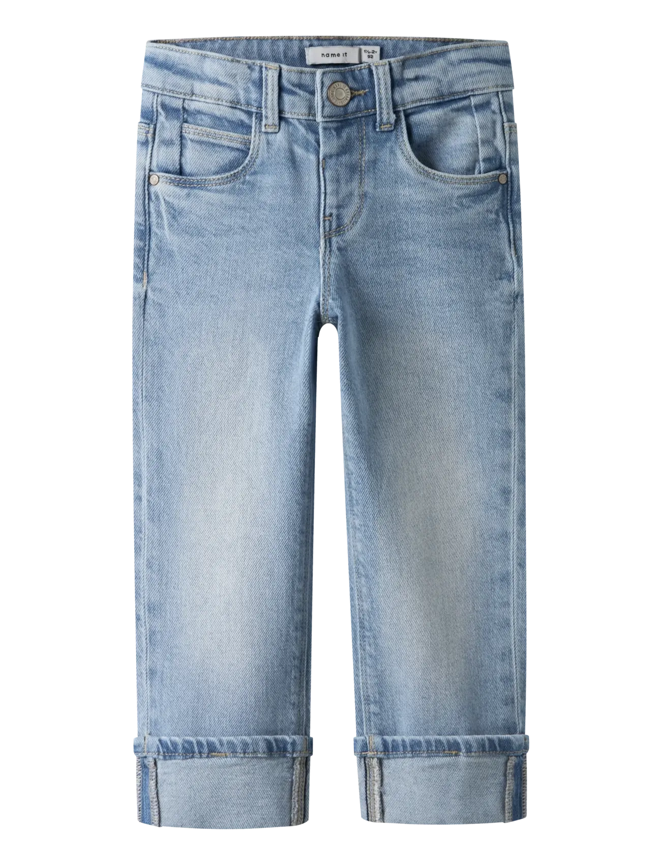 name it NMFROSE STRAIGHT FOLD JEANS 4224-AZ NOOS - Underdele - LIGHT BLUE DENIM / blue