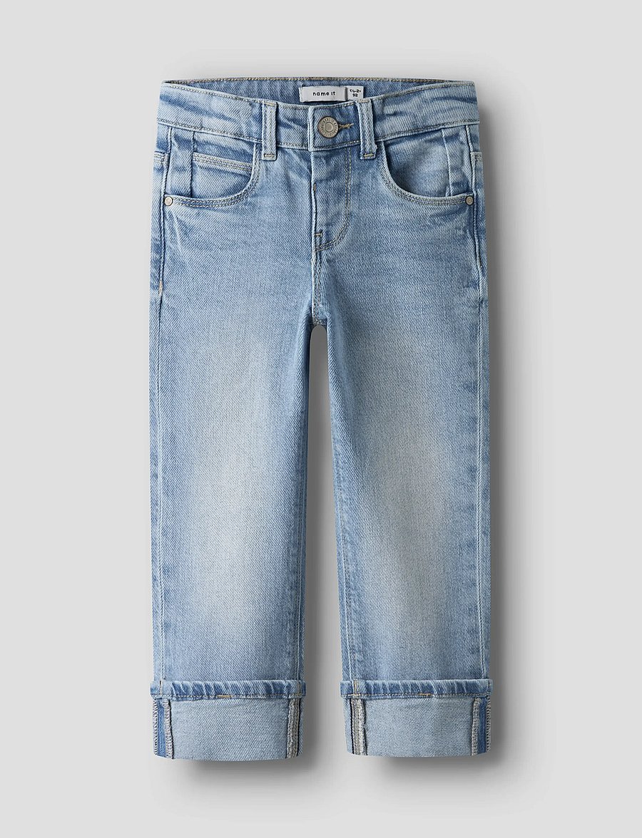 name it - NMFROSE STRAIGHT FOLD JEANS 4224-AZ NOOS - regular jeans - light blue denim - 0