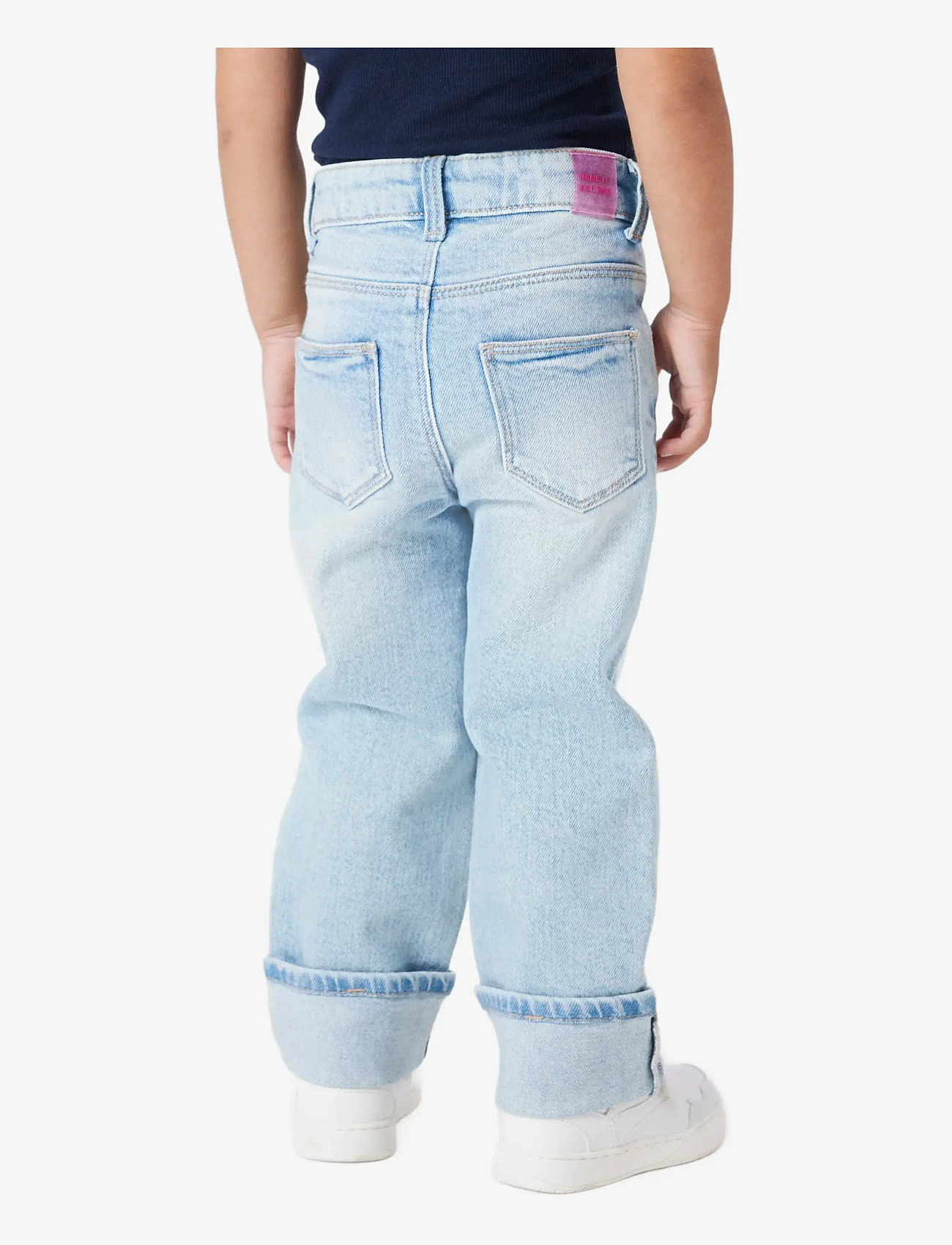 name it - NMFROSE STRAIGHT FOLD JEANS 4224-AZ NOOS - tavalised teksad - light blue denim - 3