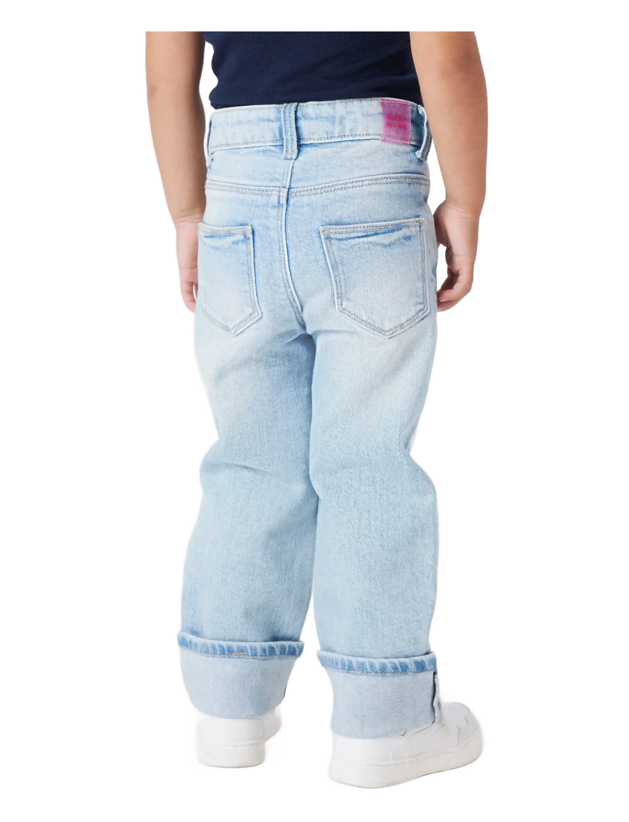 name it - NMFROSE STRAIGHT FOLD JEANS 4224-AZ NOOS - tavalised teksad - light blue denim - 3