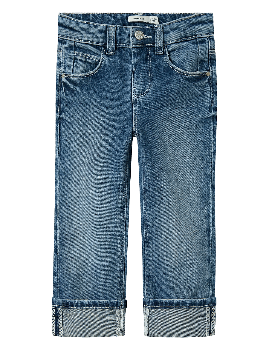 name it - NMFROSE STRAIGHT FOLD JEANS 4224-AZ NOOS - regular jeans - medium blue denim - 1