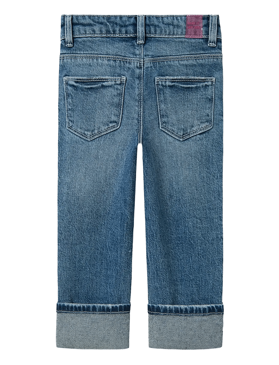 name it - NMFROSE STRAIGHT FOLD JEANS 4224-AZ NOOS - regular jeans - medium blue denim - 2