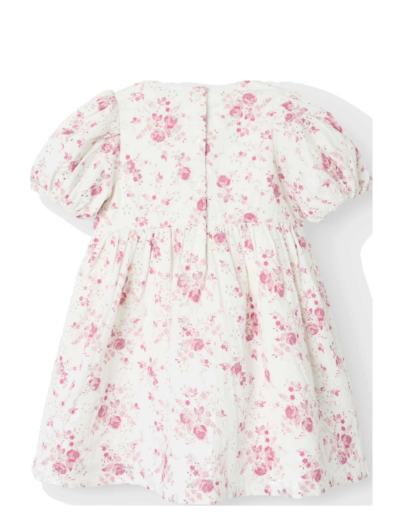 name it - NMFFEMBRODER SS DRESS - cloud dancer - 1