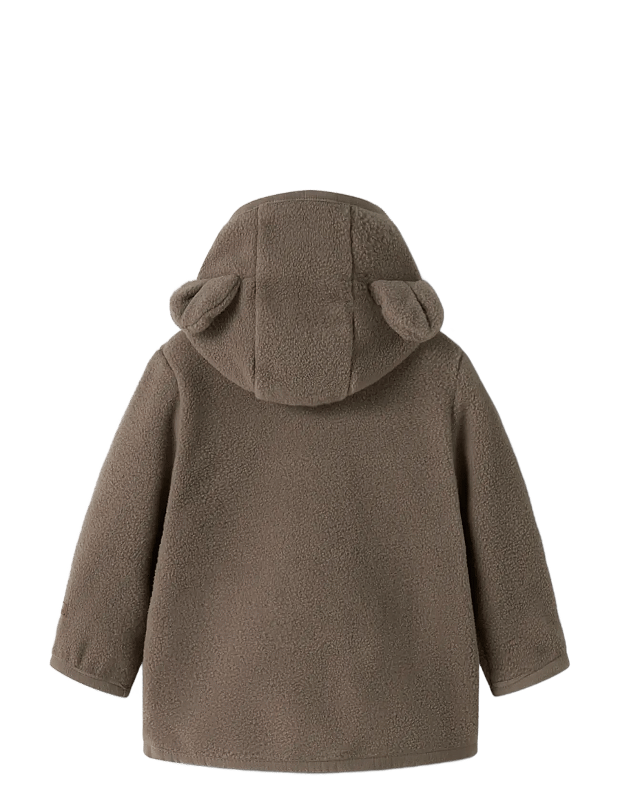 name it - NBNMEEKO FLEECE JACKET MELANGE NOOS - walnut - 1