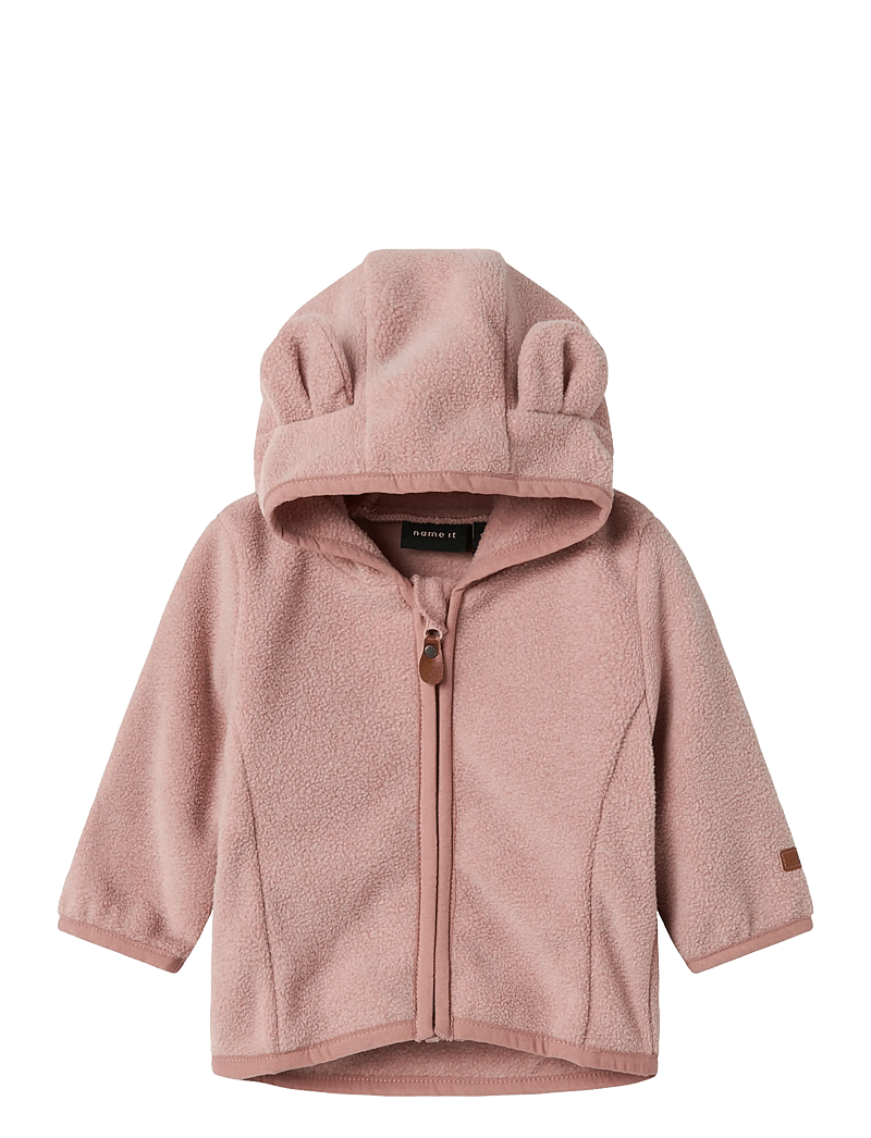 name it - NBNMEEKO FLEECE JACKET MELANGE - fleecejakker - woodrose - 0