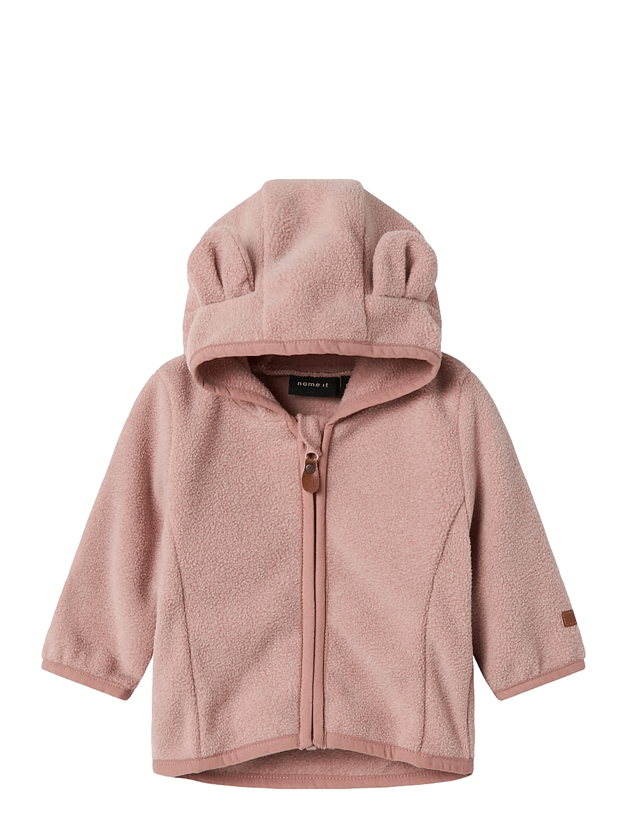 name it - NBNMEEKO FLEECE JACKET MELANGE NOOS - woodrose - 0