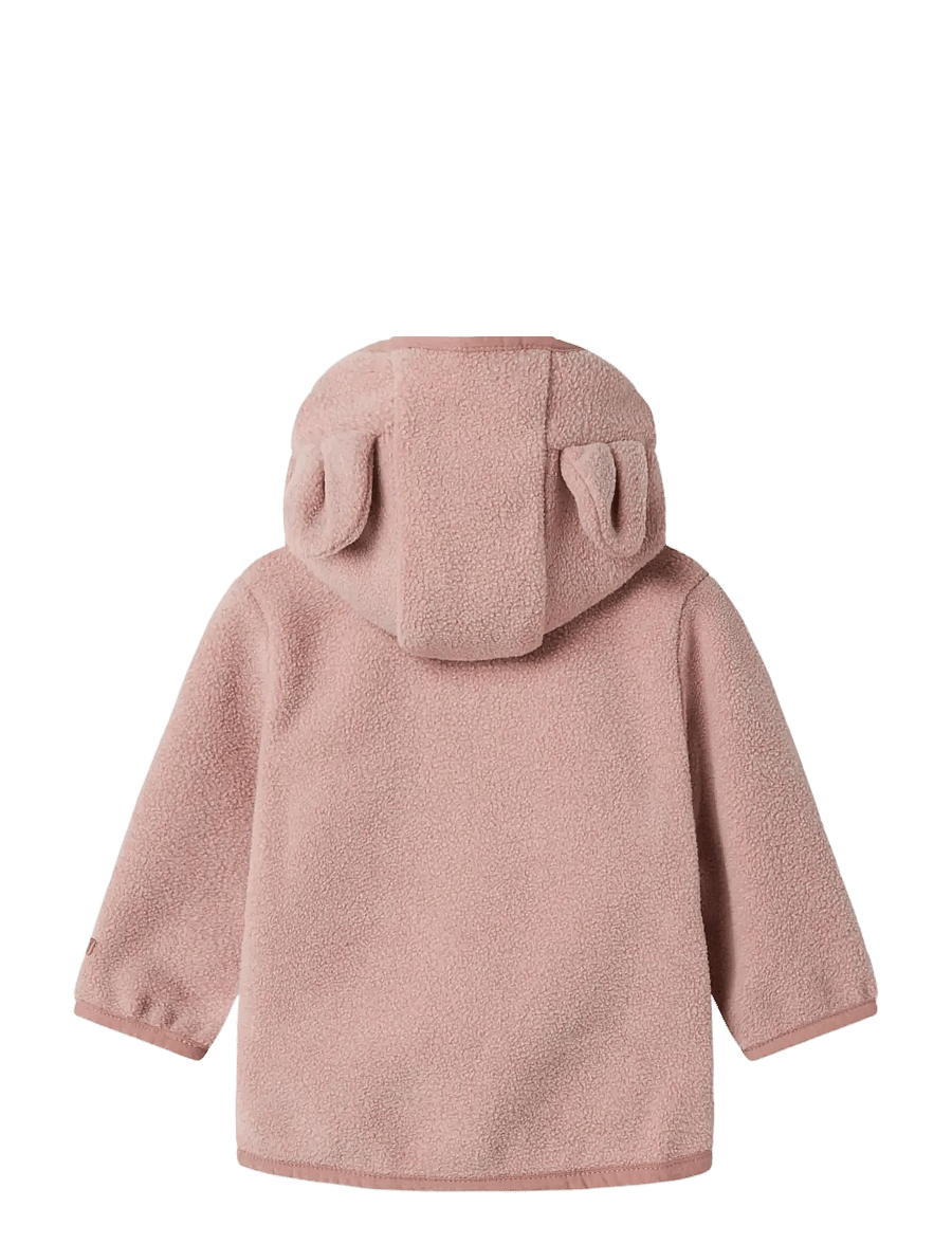 name it - NBNMEEKO FLEECE JACKET MELANGE NOOS - woodrose - 1