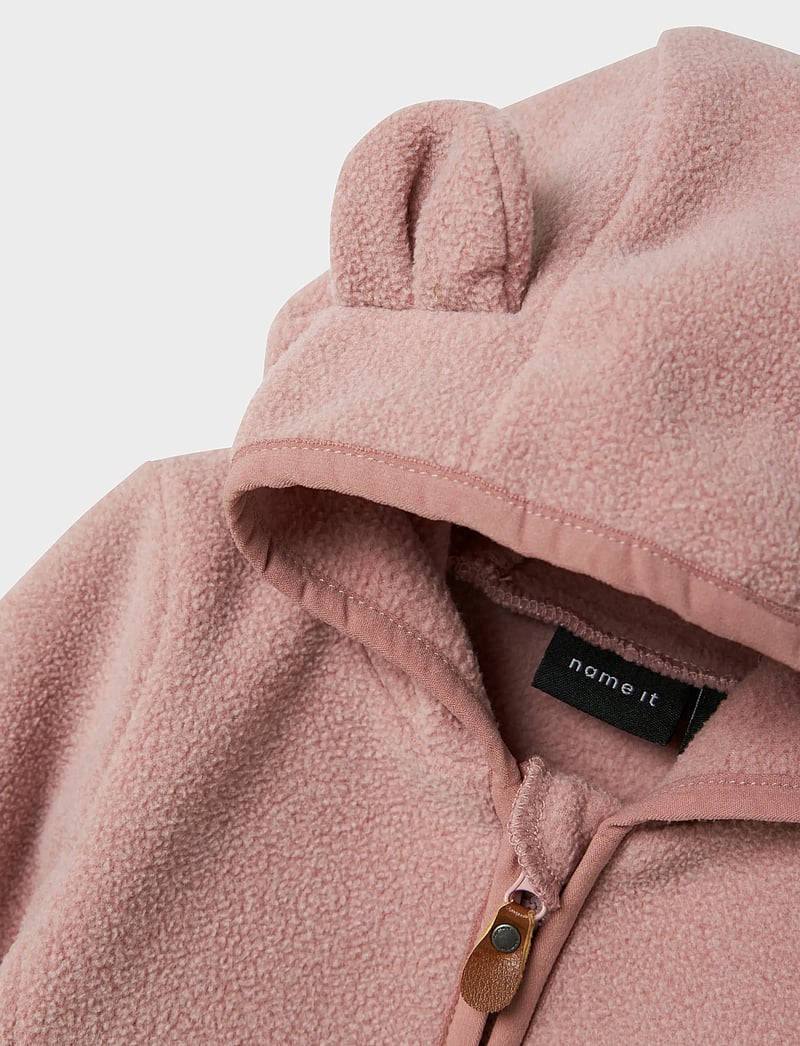 name it - NBNMEEKO FLEECE JACKET MELANGE - fleecejakker - woodrose - 2