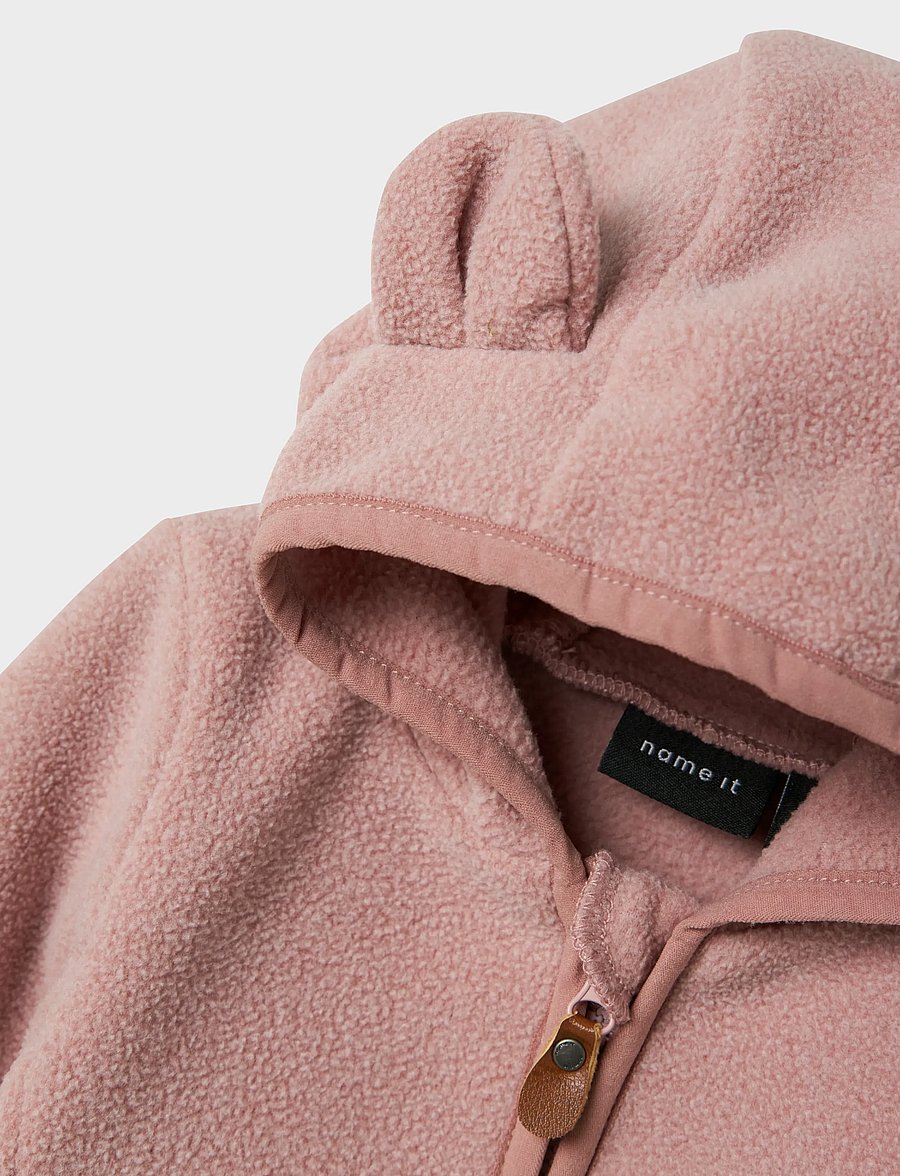 name it - NBNMEEKO FLEECE JACKET MELANGE NOOS - woodrose - 3