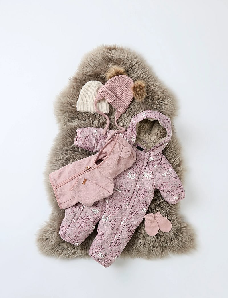 name it - NBNMEEKO FLEECE JACKET MELANGE - fleecejakker - woodrose - 3