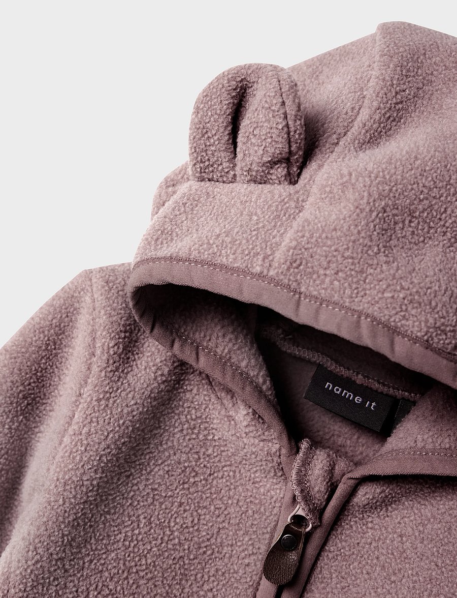 name it - NBNMEEKO FLEECE JACKET MELANGE NOOS - woodrose - 5