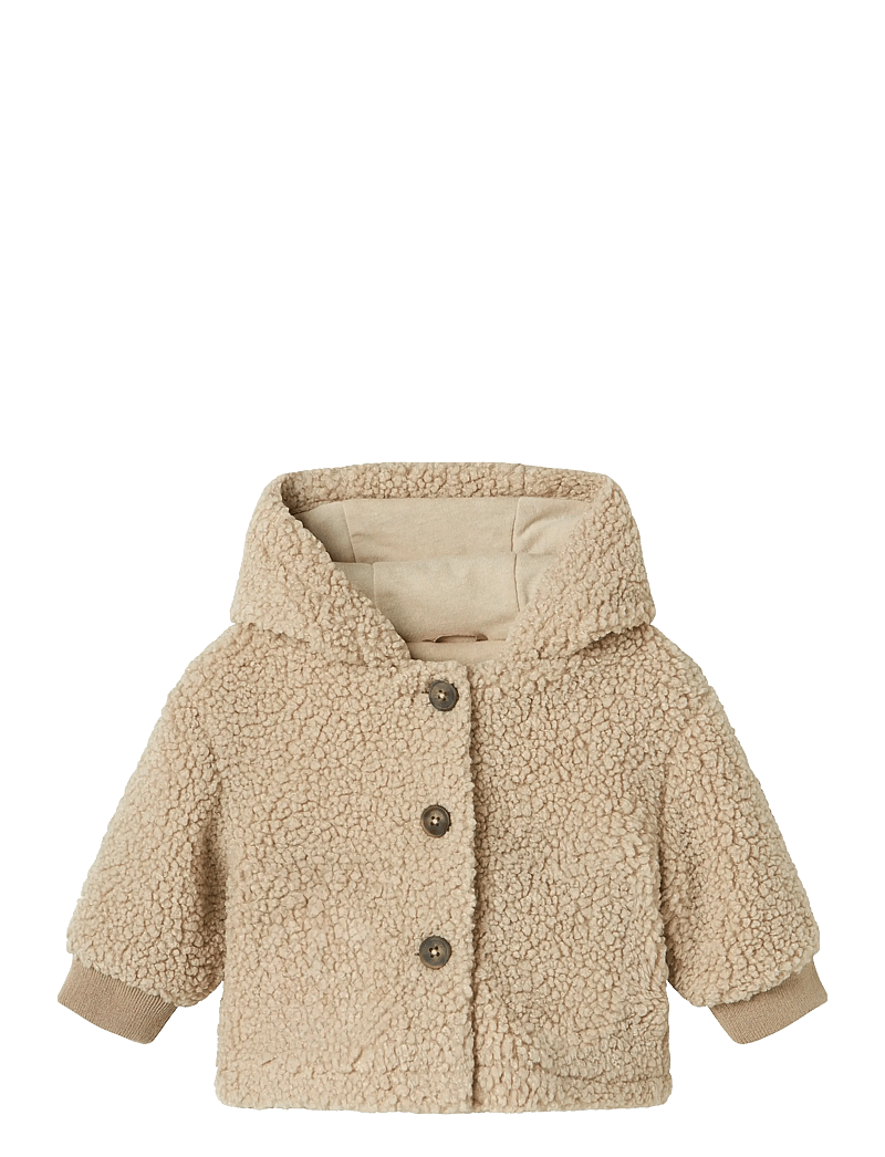 name it - NBNMILO TEDDY JACKET - fleecejackor - pure cashmere - 1