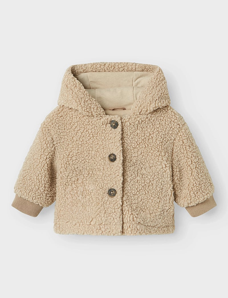 name it - NBNMILO TEDDY JACKET - fleecejackor - pure cashmere - 0