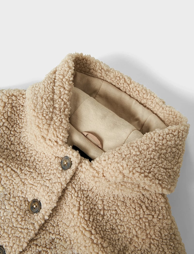 name it - NBNMILO TEDDY JACKET - fleecejackor - pure cashmere - 4