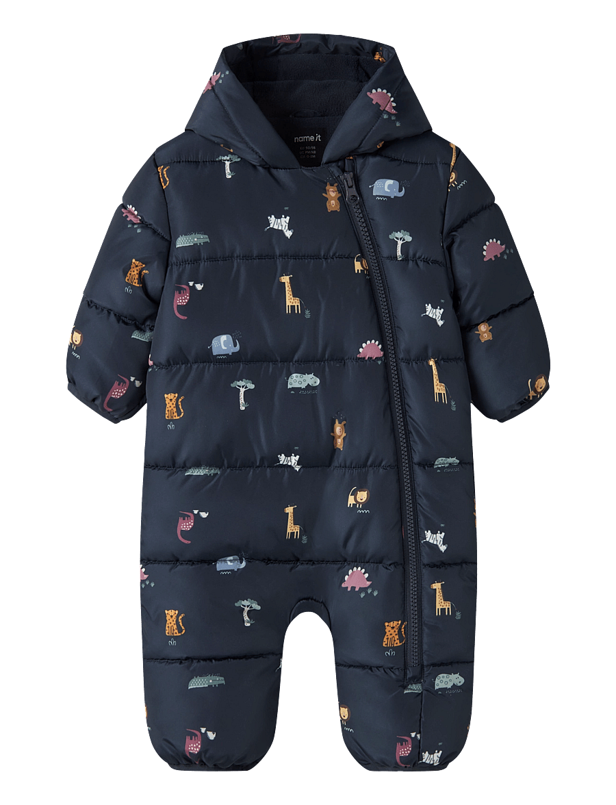 name it - NBMMAY SUIT AOP1 - schneeanzug - dark sapphire - 0