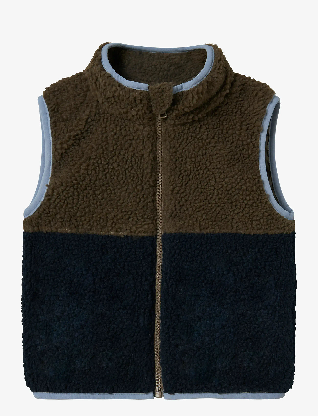 name it - NMMMALL TEDDY VEST2 - morel - 0