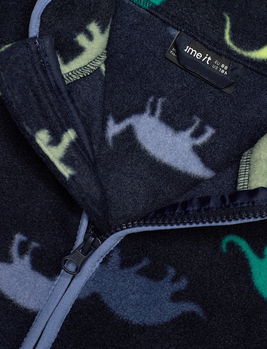 name it - NMMMEEKO FLEECE JACKET AOP2 NOOS - fleecejakker - dark sapphire - 2