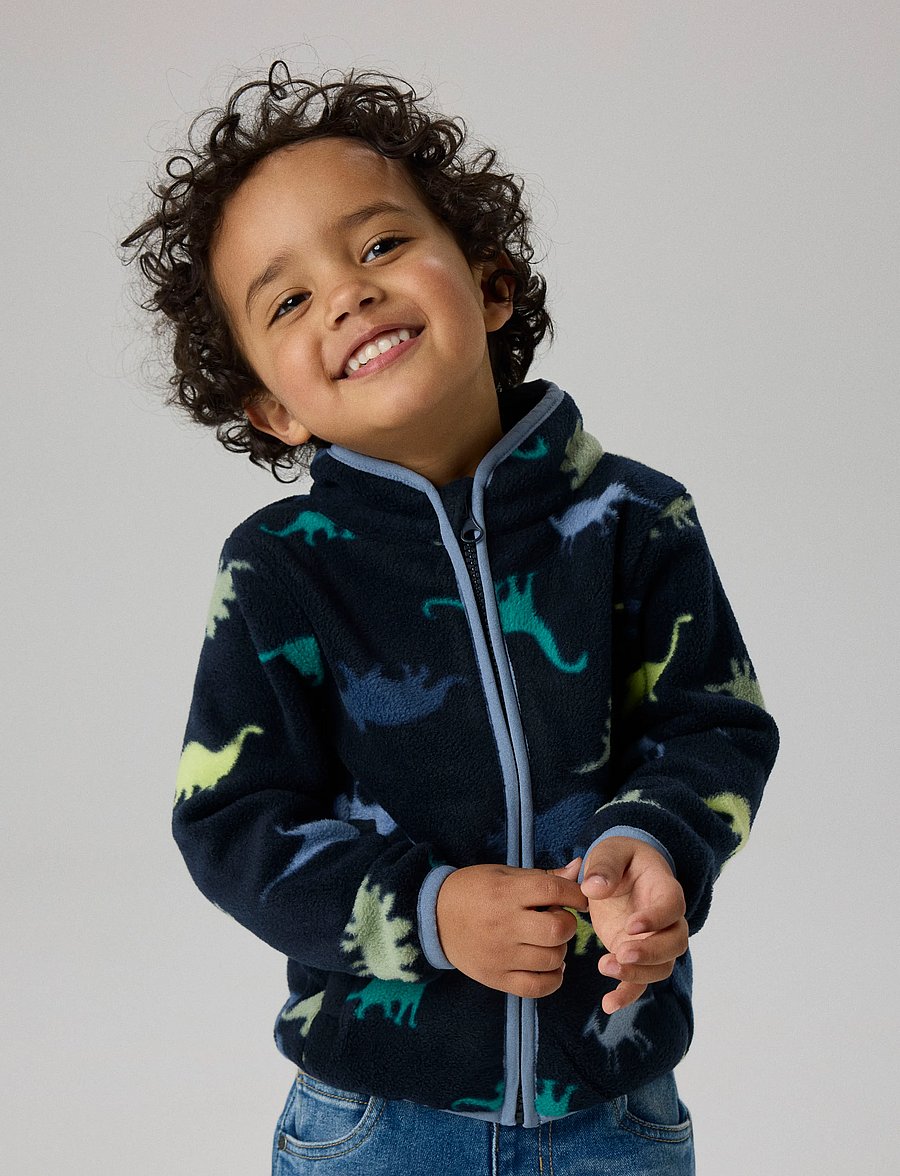 name it - NMMMEEKO FLEECE JACKET AOP2 NOOS - multino audinio striukės - dark sapphire - 2