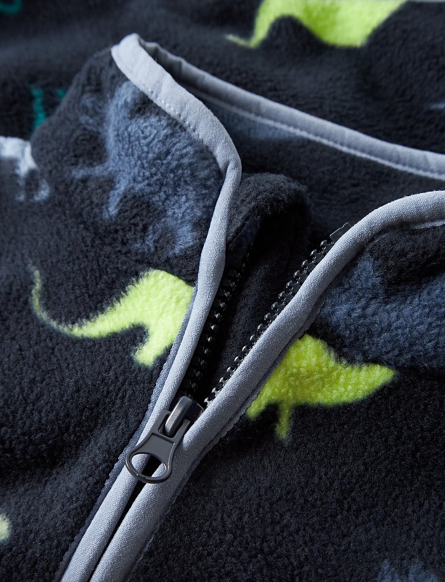 name it - NMMMEEKO FLEECE JACKET AOP2 NOOS - multino audinio striukės - dark sapphire - 3