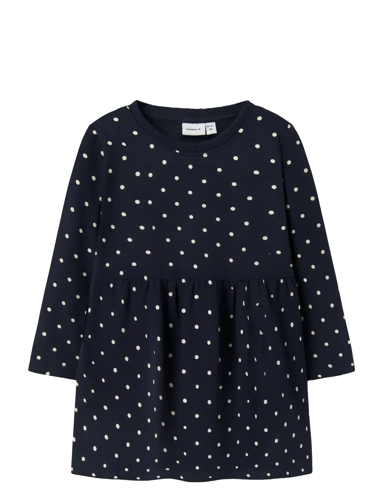 name it NMFDAVINA LS SWEAT BRU DRESS NOOS - 4 for 3 - DARK SAPPHIRE / navy
