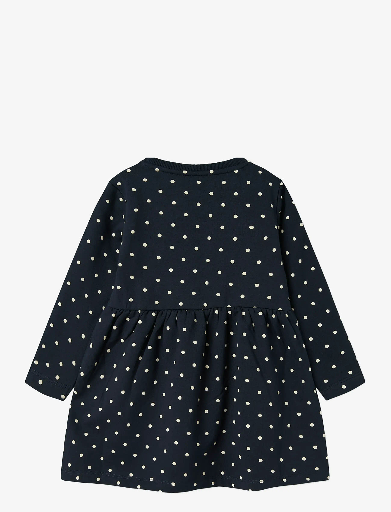 name it - NMFDAVINA LS SWEAT BRU DRESS NOOS - pikkade varrukatega beebi kleidid - dark sapphire - 2