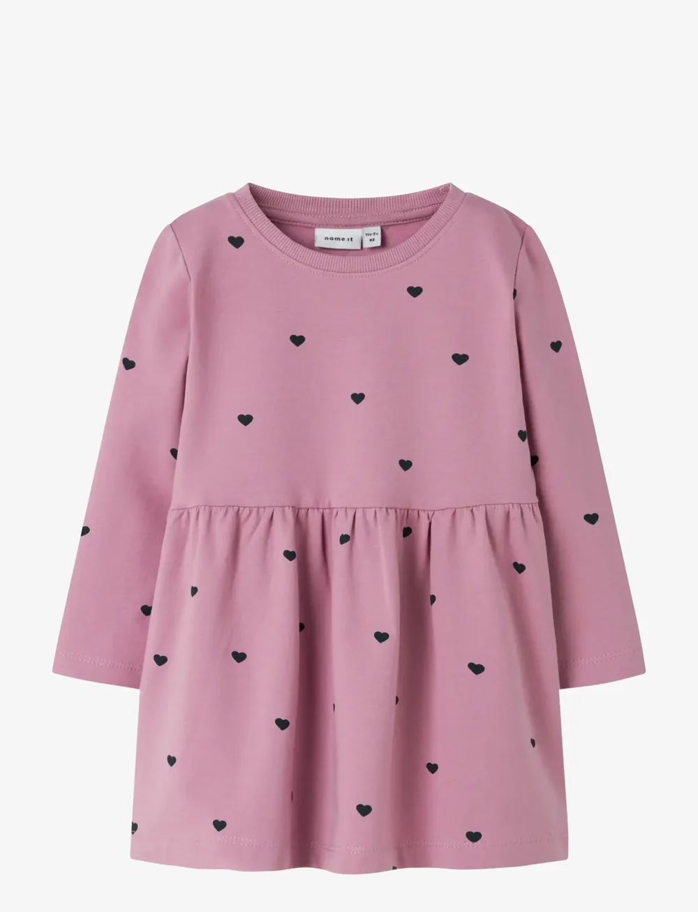 name it - NMFDAVINA LS SWEAT BRU DRESS NOOS - långärmade babyklänningar - mauve orchid - 0