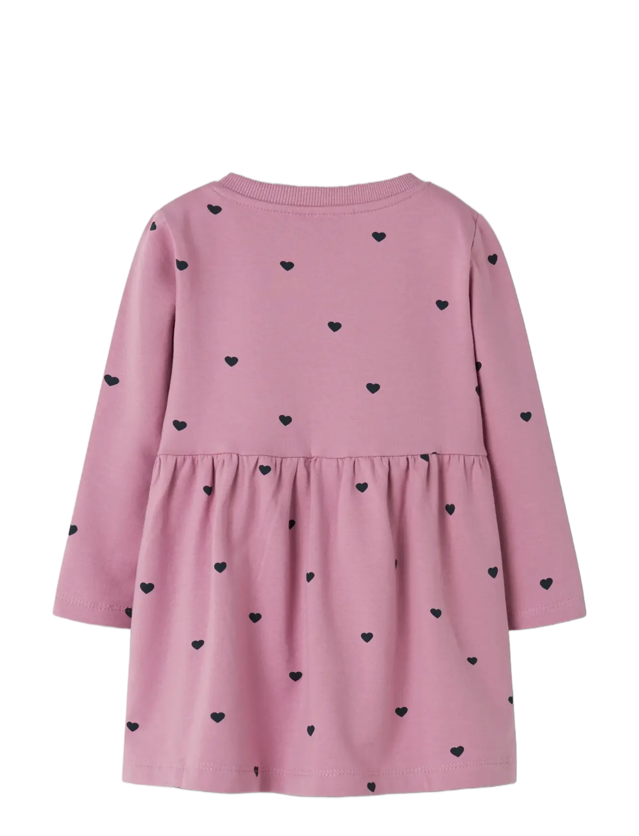 name it - NMFDAVINA LS SWEAT BRU DRESS NOOS - long-sleeved baby dresses - mauve orchid - 1