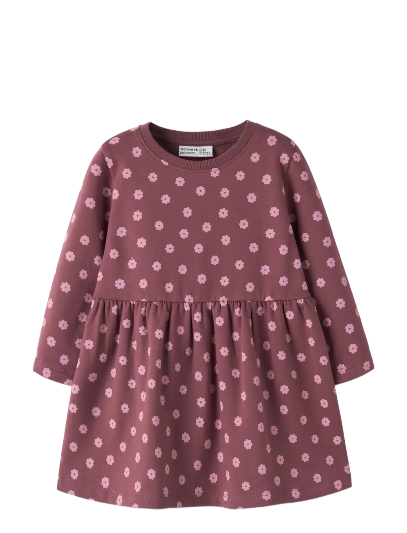 name it - NMFDAVINA LS SWEAT BRU DRESS NOOS - pikkade varrukatega beebikleidid - wild ginger - 2