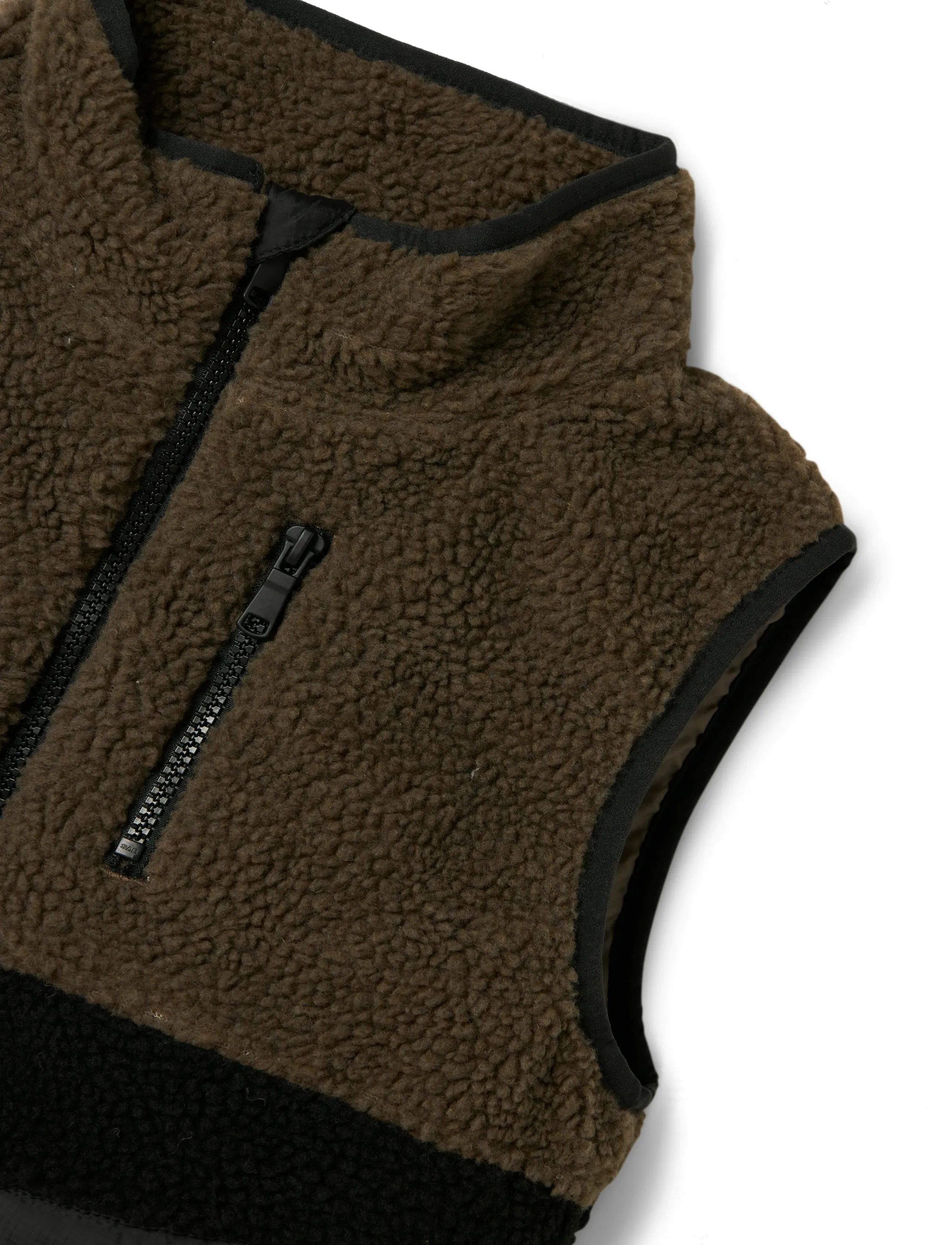 name it - NKMMALL TEDDY VEST2 - black - 3