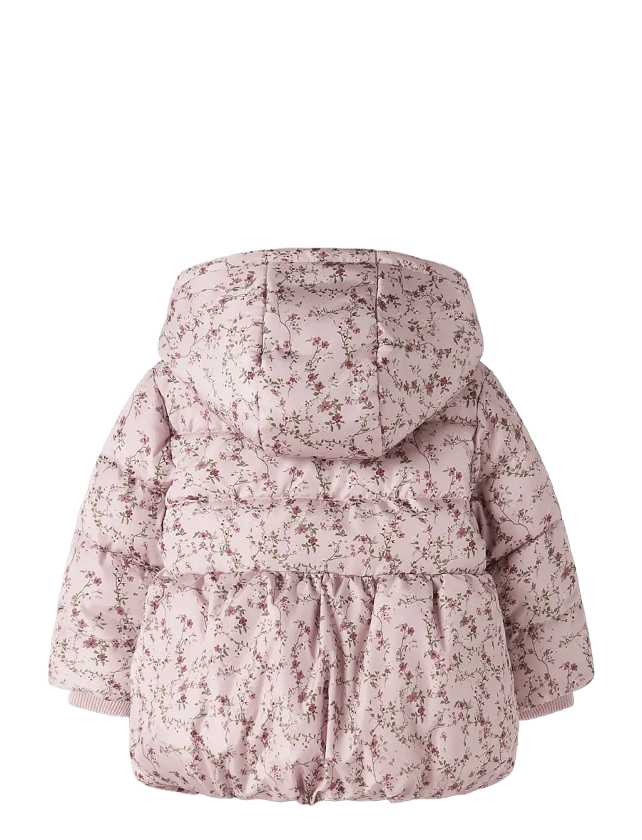 name it - NBFMAY PUFFER JACKET AOP FRILL - violet ice - 1