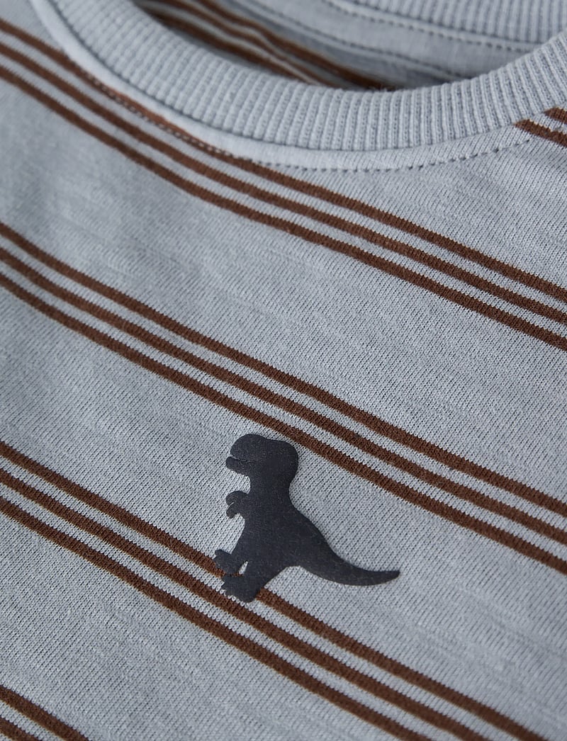 name it - NMMVOBY SS NREG TOP - short-sleeved t-shirts - blue fog - 2