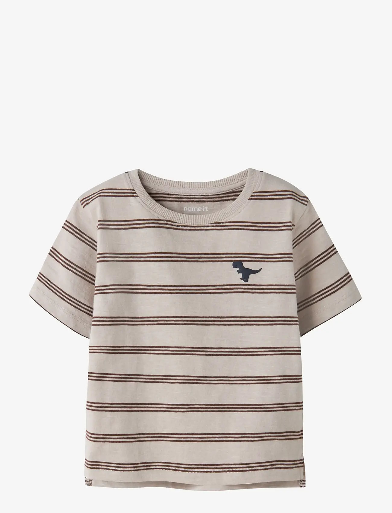 name it - NMMVOBY SS NREG TOP - kortærmede t-shirts - chateau gray - 0