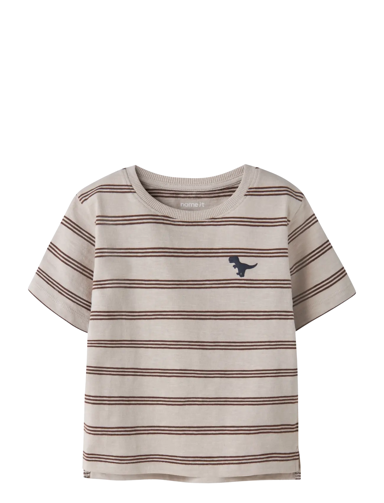 name it NMMVOBY SS NREG TOP - Oberteile & T-Shirts - CHATEAU GRAY / brown