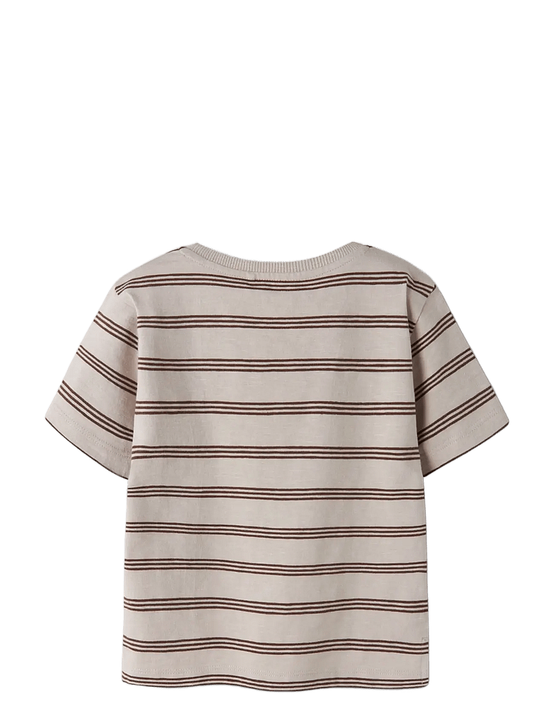 name it - NMMVOBY SS NREG TOP - kurzärmelige - chateau gray - 1