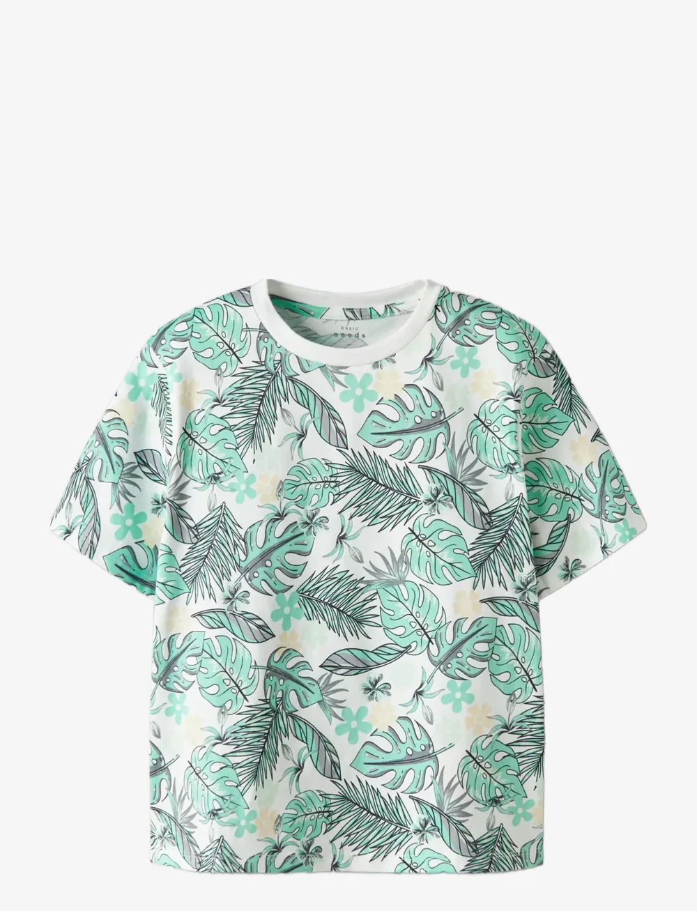 name it - NKMVALMAS SS NREG TOP - lühikeste varrukatega t-särgid - bright white - 1