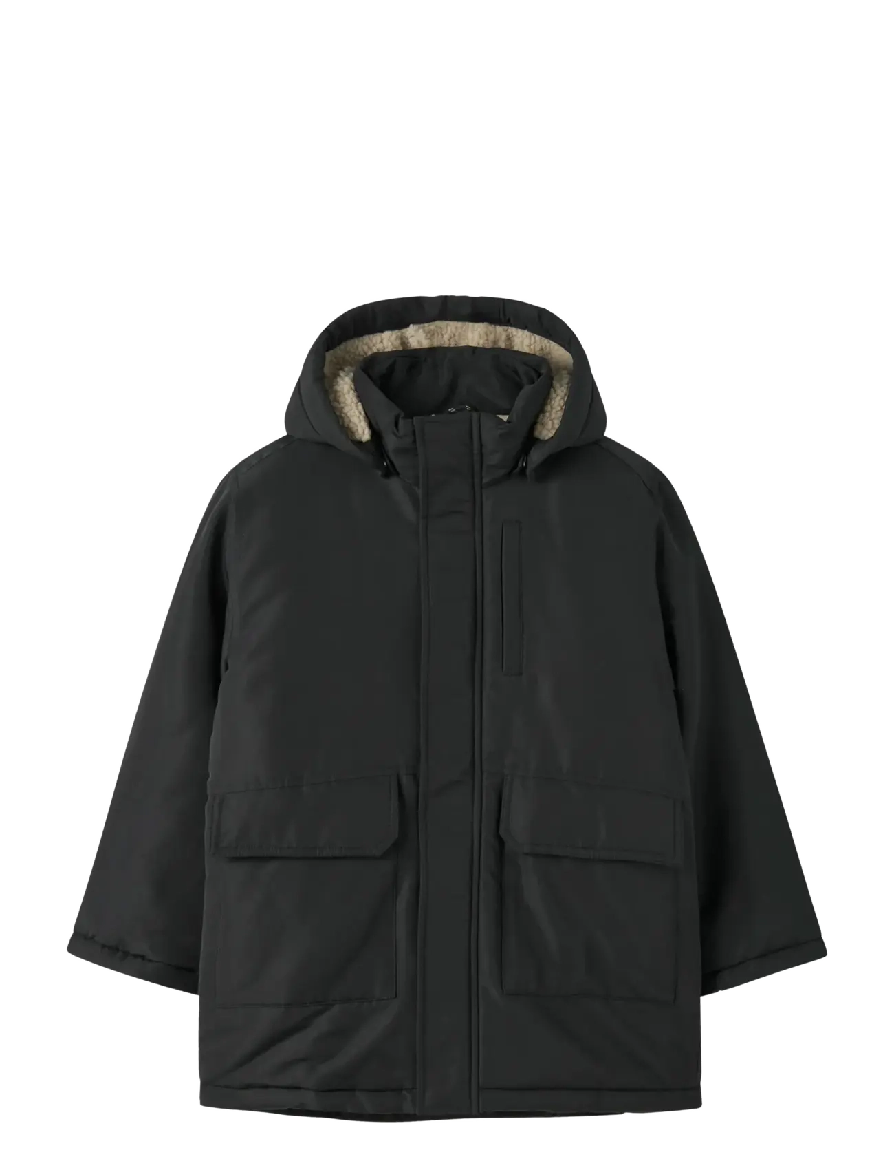 NAME IT Nkmmarlow Parka Jacke Pb Schwarz - 116 - Kinder