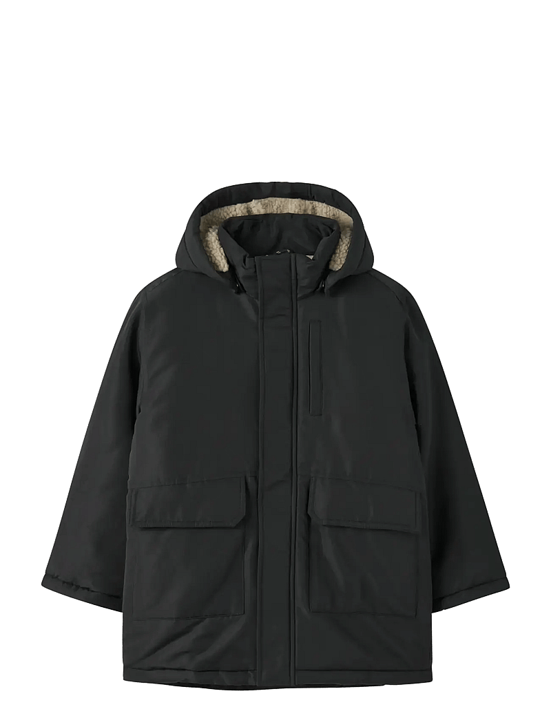 name it - NKMMARLOW PARKA JACKET PB - parkad - black - 0