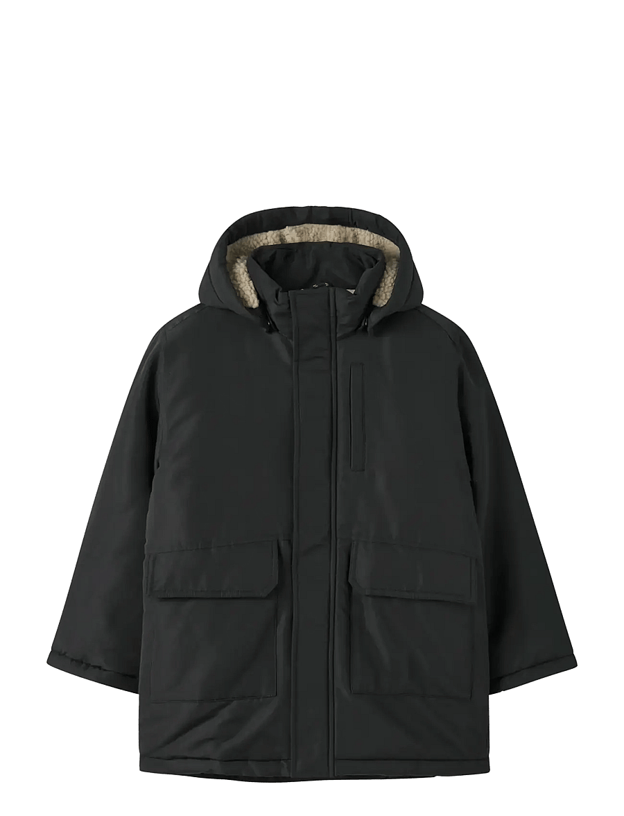 name it - NKMMARLOW PARKA JACKET PB - parkas - black - 1