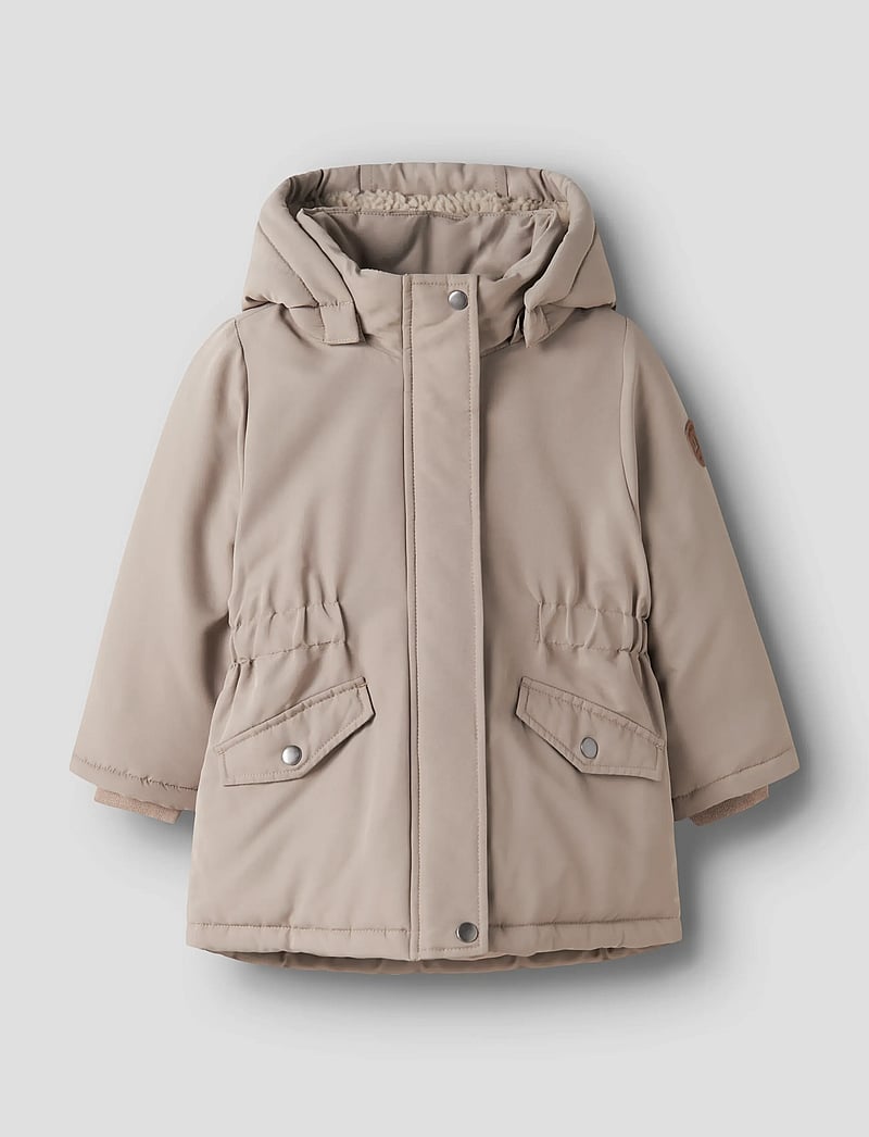 name it - NMFMARLOW PARKA JACKET PB - puhvis ja polsterdatud - silver mink - 0