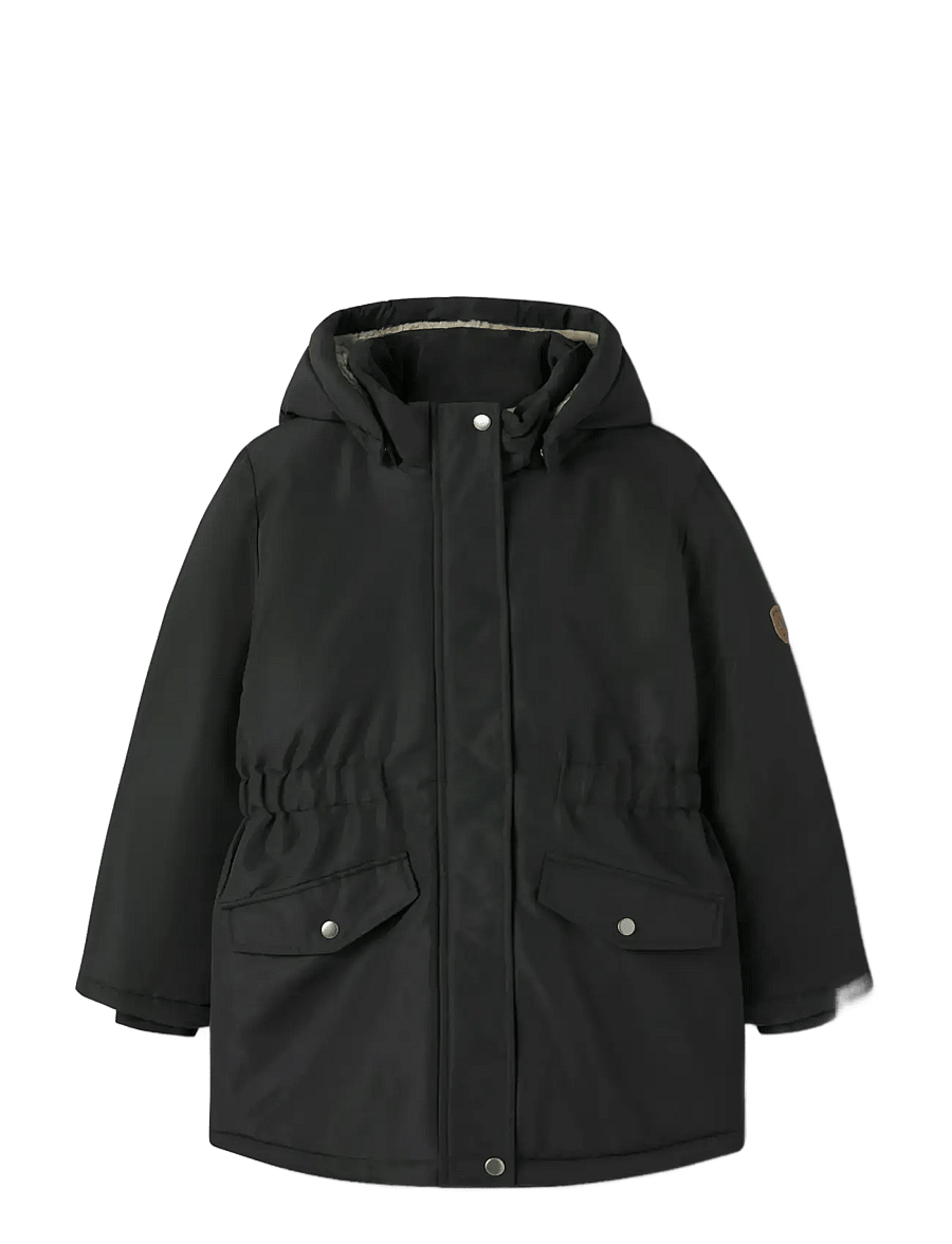 name it - NKFMARLOW PARKA JACKET PB - parkas - black - 1