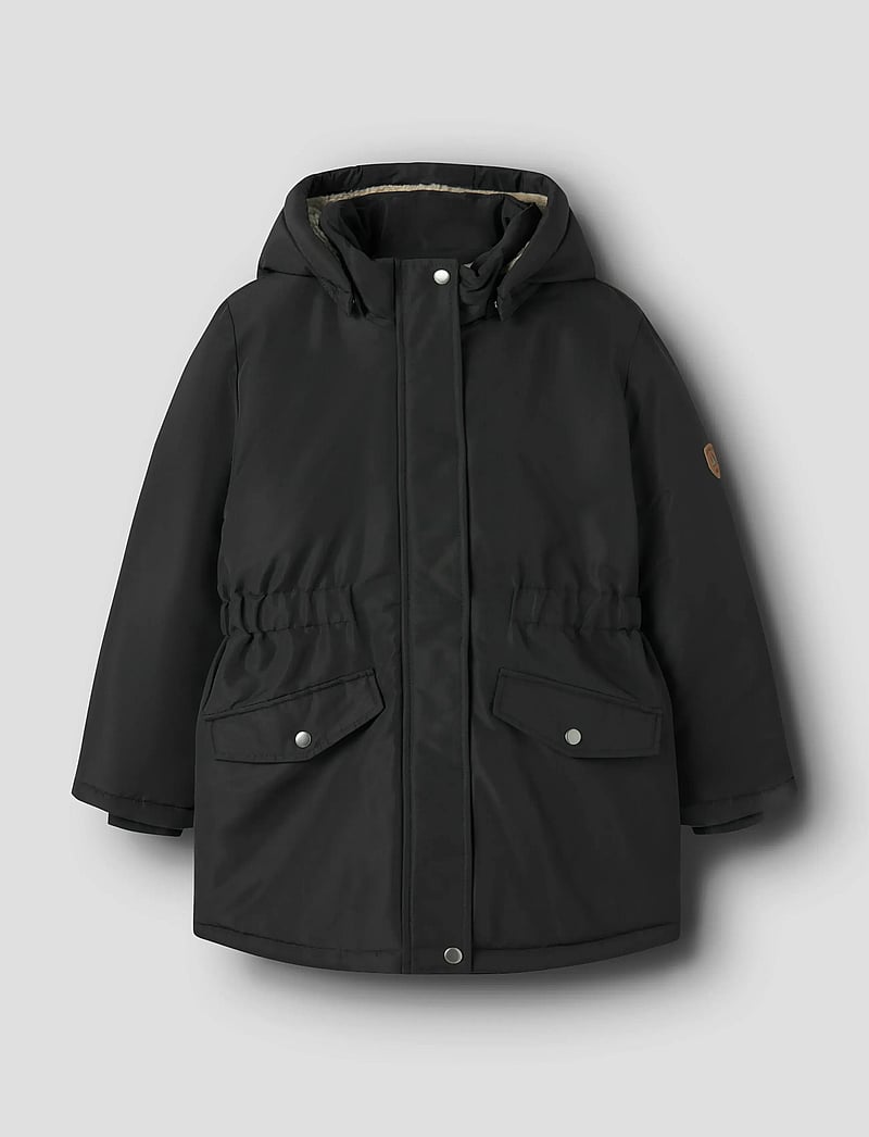 name it - NKFMARLOW PARKA JACKET PB - parkatakit - black - 0