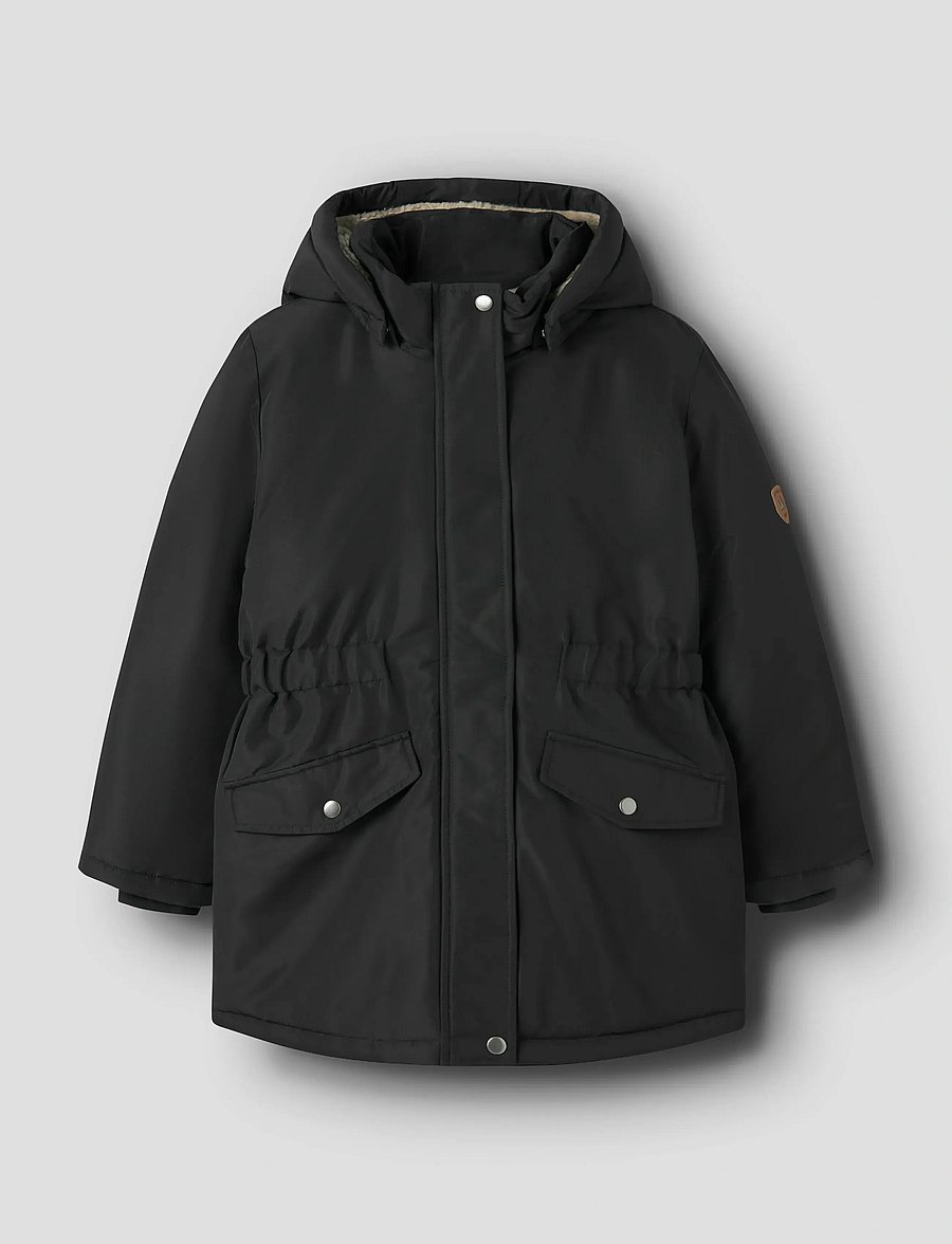 name it - NKFMARLOW PARKA JACKET PB - parkas - black - 0