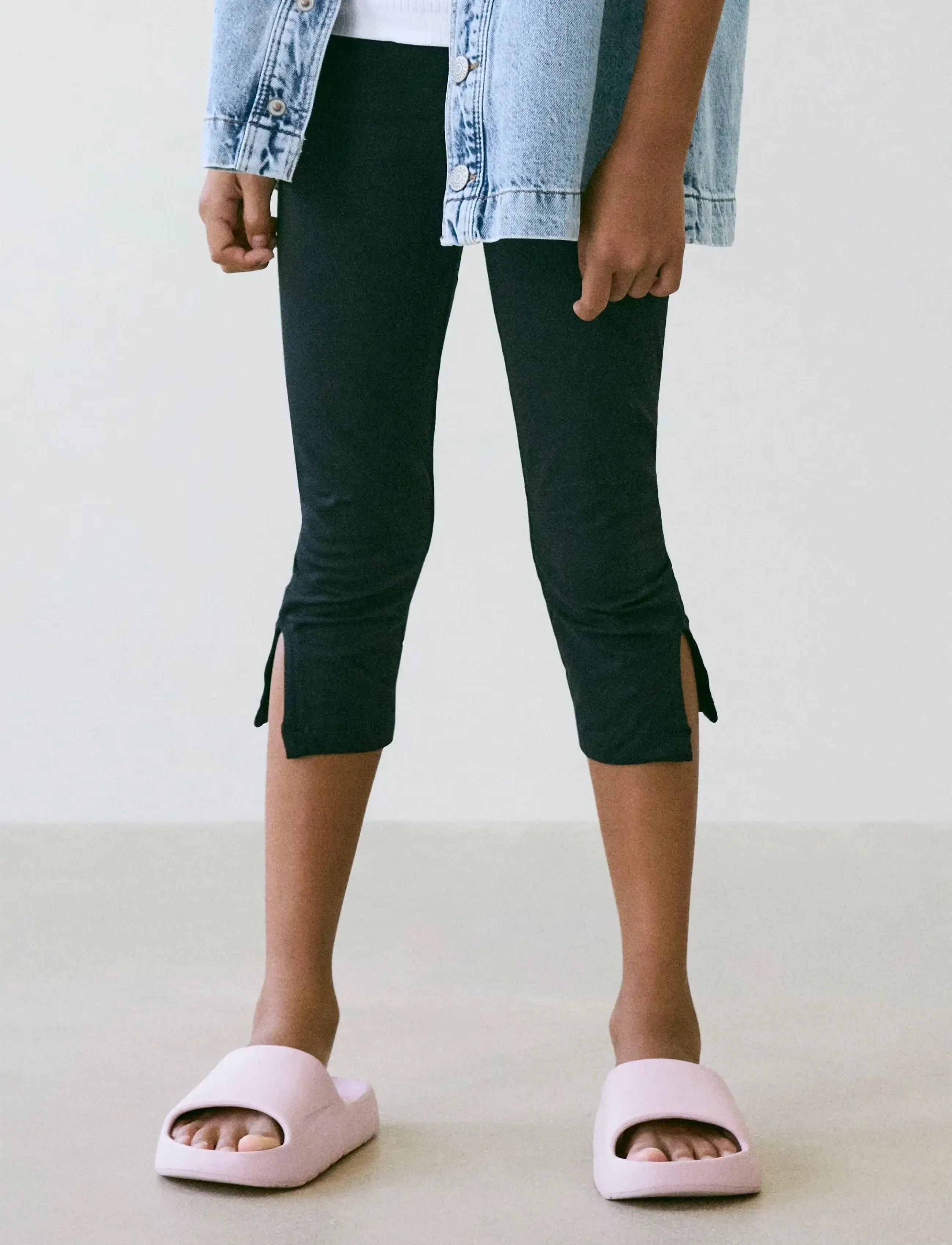 name it - NKFJENNELA CAPRI LEGGING - leggings - black - 5