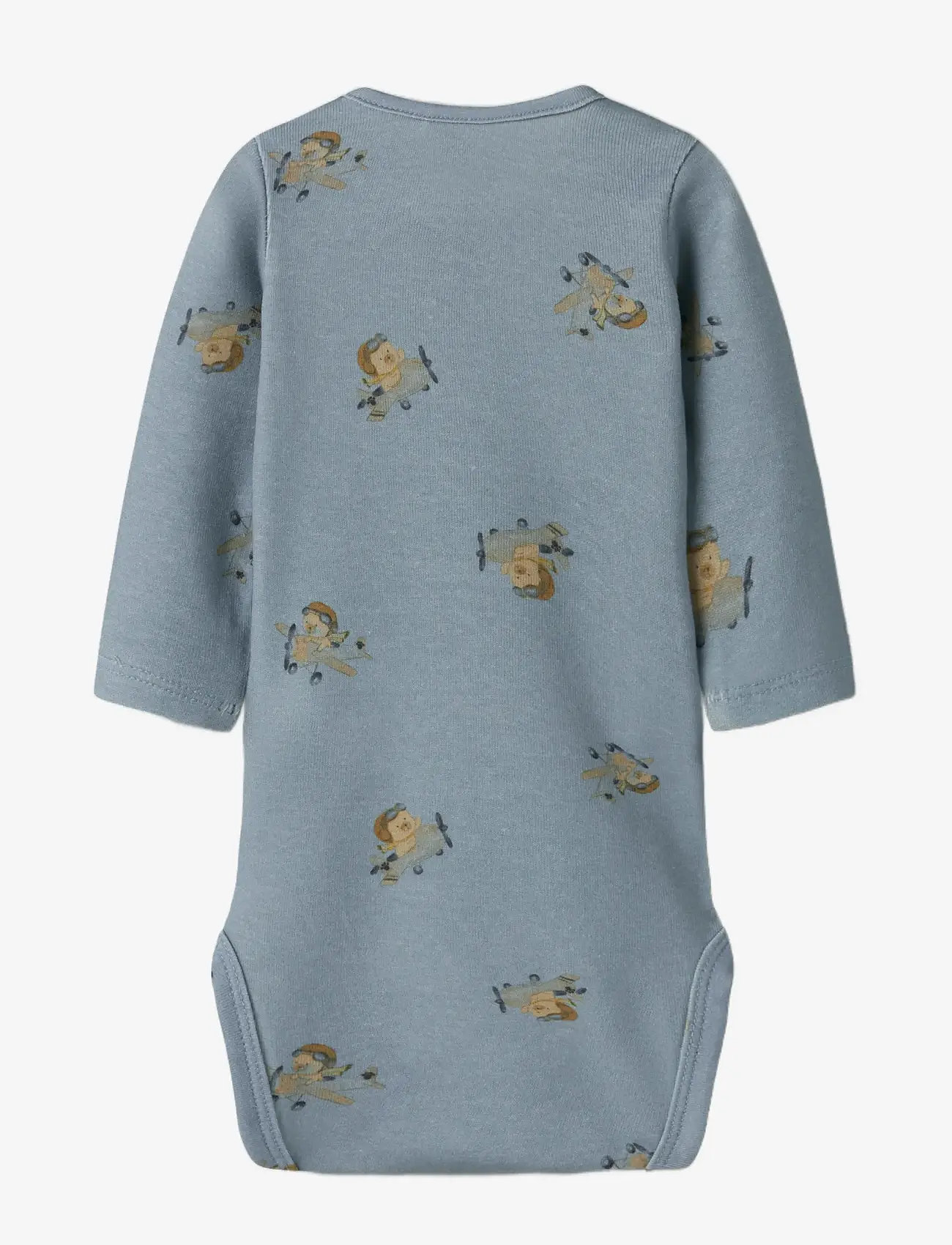 name it - NBMKINOK LS BODY - langærmede bodyer - dusty blue - 1