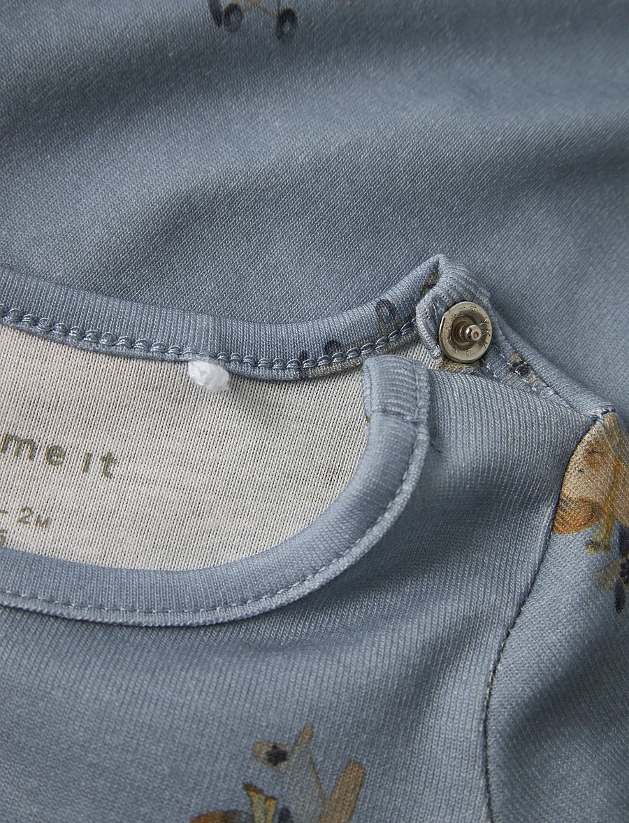 name it - NBMKINOK LS BODY - langärmelige bodys - dusty blue - 3